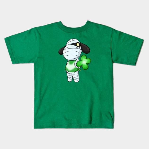 Lucky Pup Kids T-Shirt by Bleached Kitten Inkk